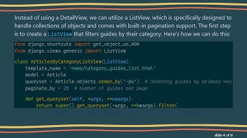 Enhancing Your Django Project: Implementing Pagination in DetailView
