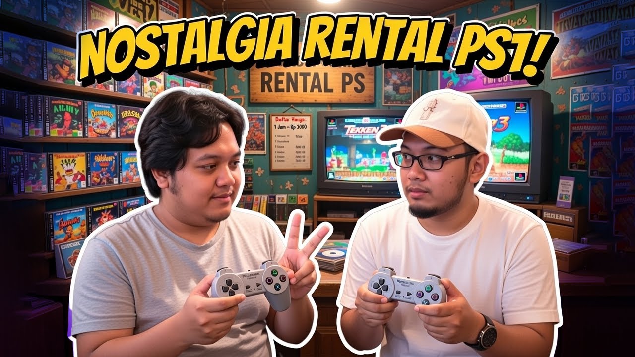 MAIN GAME PS1 KAYA DI RENTAL BARENG ADIK