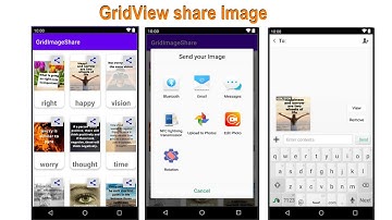 Android Studio | GridView Share Image | GridView Image and share option