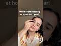 Microneedling at home! #microneedling#qureskin #skincare#microneedlingtreatment