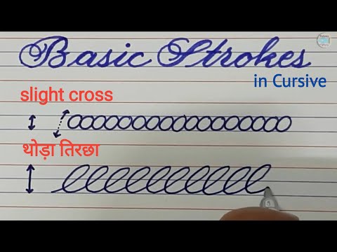 basic strokes of cursive handwriting cursive handwriting practice for