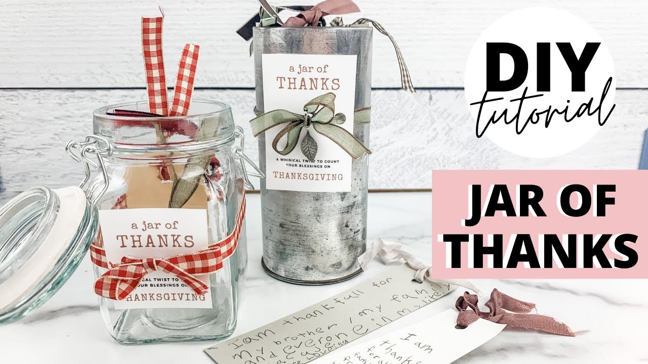 Thanksgiving Day DIY "Jar of Thanks" | by Michele Baratta