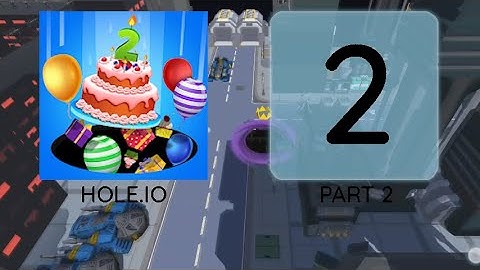 Hole.io - Android and iOS gameplay, live record. Part 2