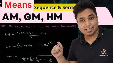 Sequence & Series | Arithmetic Means AM | Means of n numbers | AM GM HM for #jeemain #11th | Lec 8 A