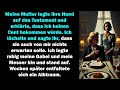 Mutter enterbt mich, ich entziehe mich ihr. Später folgt ein Albtraum, der alles verändert.