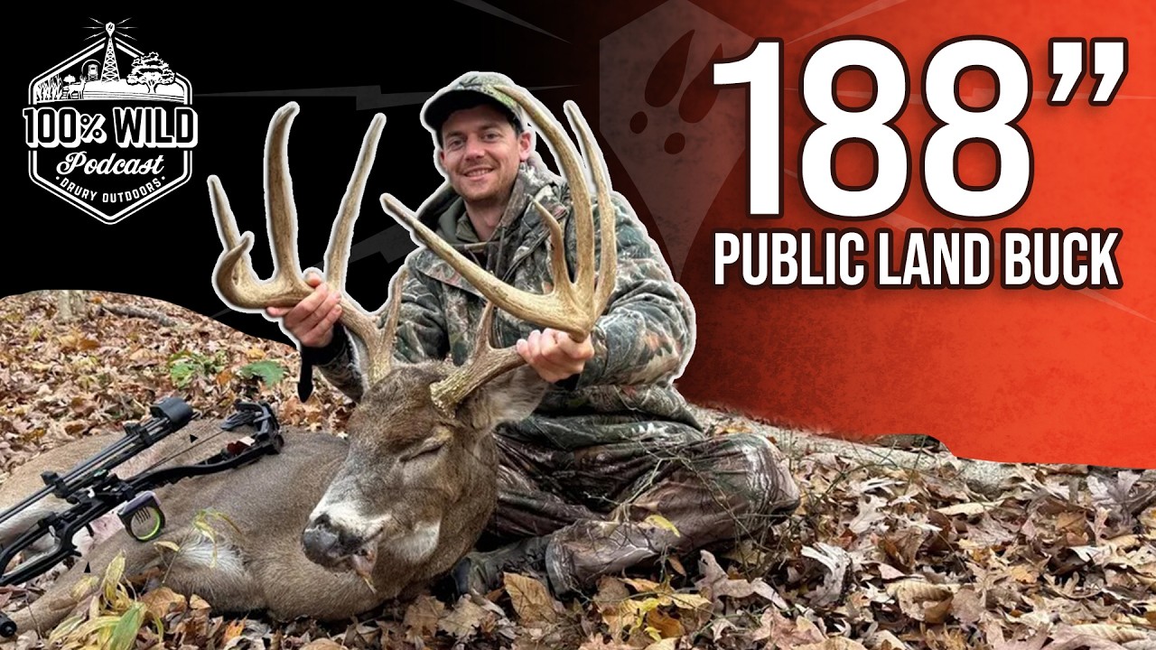 188-дюймовый олень на общественной земле в Индиане | Подкаст 100% Wild, выпуск 453