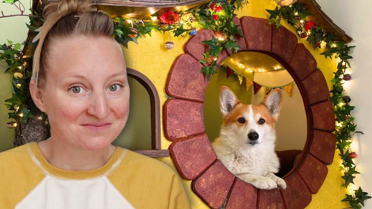 I made the most ✨WHIMSICAL✨ hobbit dog bed