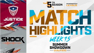 @WashingtonJustice  vs @sanfranciscoshock | Summer Showdown Qualifiers Highlights | Week 15 Day 2