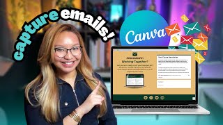 Create Real Estate Landing Page that COLLECTS EMAILS with Canva Websites for SELLER LEADS