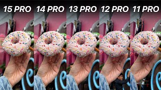 iPhone 15 Pro Camera Test vs 14 Pro vs 13 Pro vs 12 Pro vs 11 Pro!