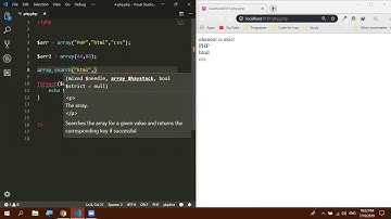 PHP 7 || array_search , array_key_exist , in_array