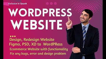 Upwork intro video wordpress website design, elementor pro