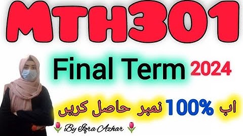 Mth301 Final Term Preparation 2024||#mth301#finaltermpreparation #2024