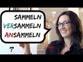 sammeln-versammeln-ansammeln: Was ist der Unterschied?