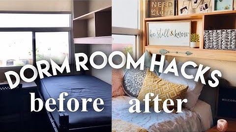 DORM ROOM HACKS | easy decorating tips & tricks