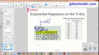 Exponential Regression on the TI-83