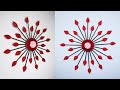Flower Wall Hanging Craft Ideas With Paper | Diy Wall Decor Idea | How to Make Wall Hanging