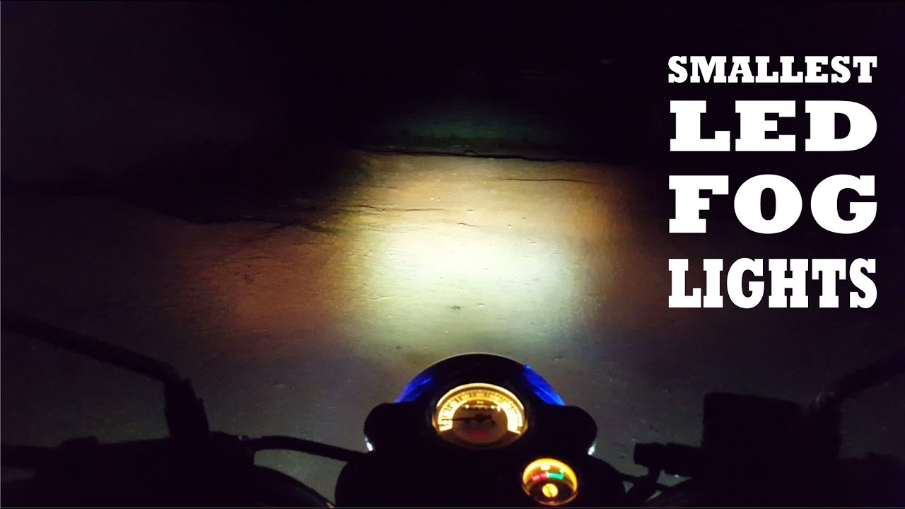 Small LED fog light how to install fog lights in bikes mini lens