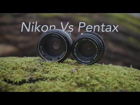 ペンタックス-m オリンパス　1.4 50mm レンズ ニコン キャノン Two legendary lenses tested. Nikon Ai 50mm f/1.4 and Pentax-M 50mm