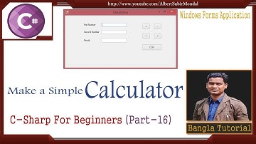 C# Tutorial for Beginners in Bangla (Part -16) | Make a Simple Calculator | C# Arithmetic Operators
