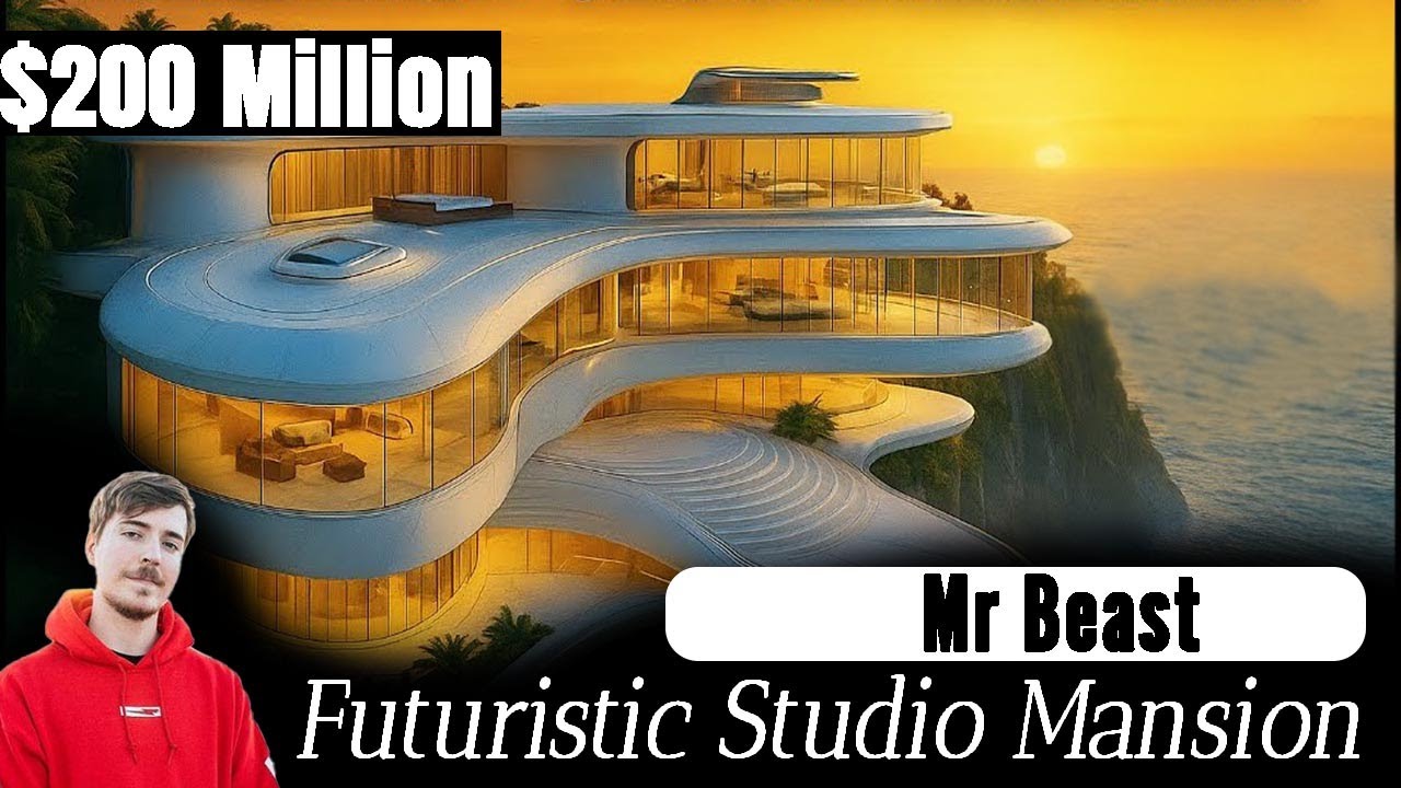 Inside MrBeast’s $200,000,000 Futuristic Oceanfront Studio Mansion