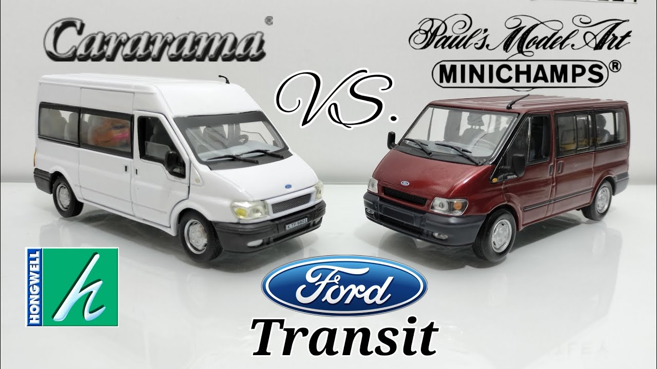 Сравнительный обзор моделей Ford Transit 1:43 | Minichamps vs