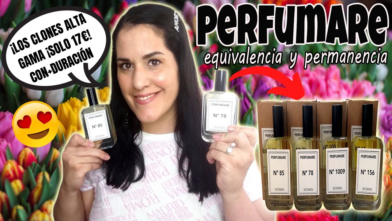 🌷PERFUMARE🌷LOS CLONES/EQUIVALENCIAS DE PERFUMES CAROS CON+DURACIÓN😍 -  YouTube