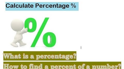 Percentage (%) in Maths | How to calculate percentage | Examples
