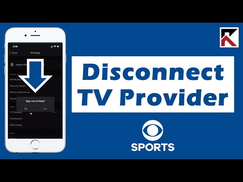 How To Disconnect TV Provider CBS Sports App
