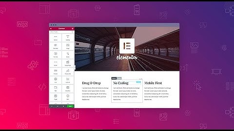 Elementor Page Builder Text Editor, Video and Button Section