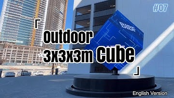 Outdoor 3x3x3m Cube Real Application & Installation Process