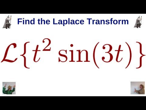 Laplace Transform of t^2*sin(3t) using the Derivatives of Transforms Formula for Lt^n*f(t)