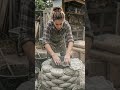 DIY Cement Planter That Looks Expensive 🌵✨ #cementcraft #creative #shorts