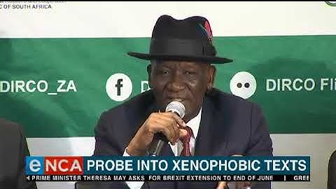 Probe into xenophobic texts