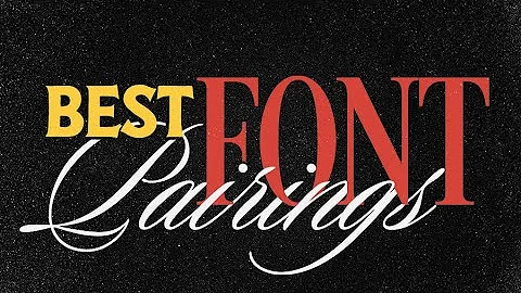 Top 9 BEST Font Pairings For Graphic Designers
