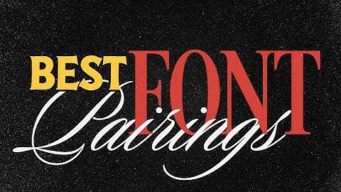 Top 9 BEST Font Pairings For Graphic Designers