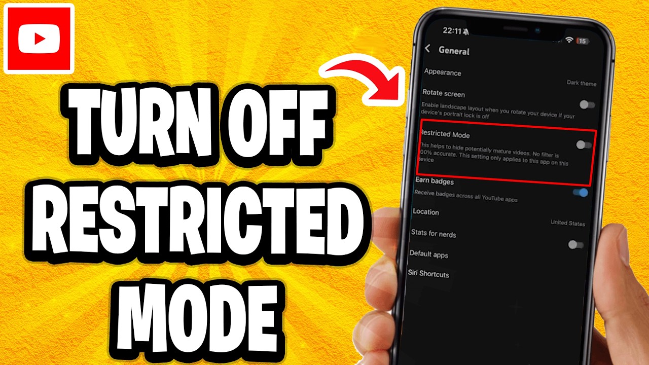 How To Turn Off Restricted Mode On Youtube - YouTube