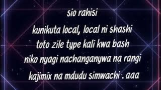Kaa kijanja lyrics video:Bony kichaa ft  Y.O.G
