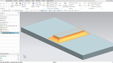 Label Notch Blend Command usage NX Synchromous Modeling Technique