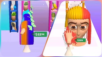 Wig Maker👩🏻‍🚀💄👠New Gameplay - Android, ios - All levels walk-through