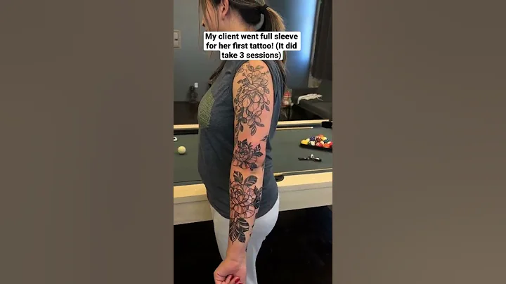 Full sleeve for her first tattoo!
