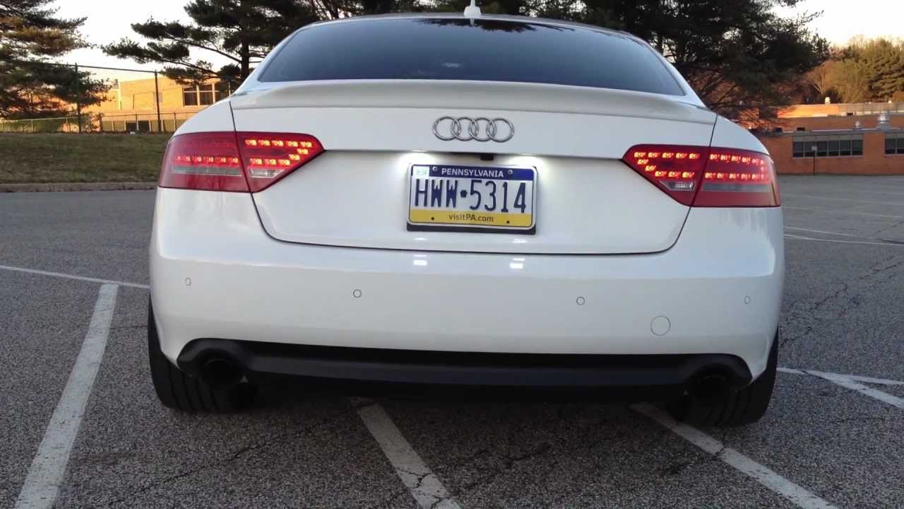 Audi A5 2.0T AWE exhaust setup YouTube