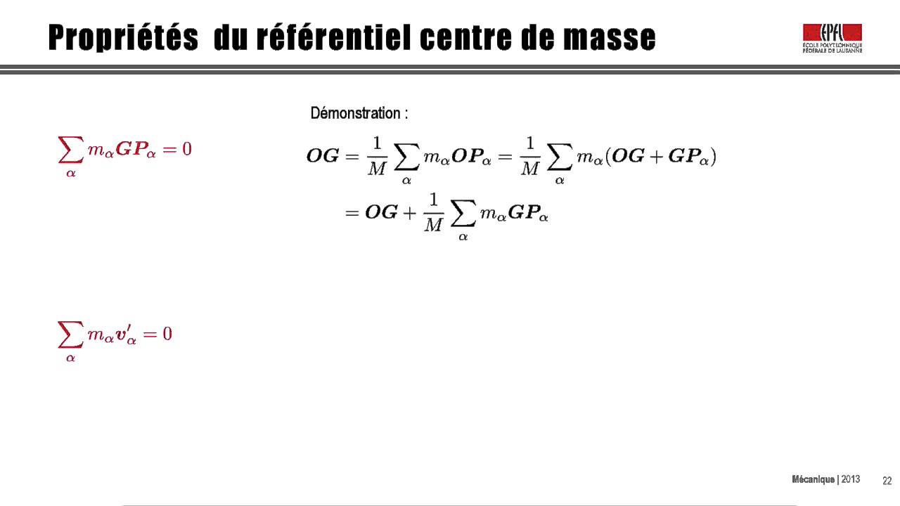 17.1 Systèmes de points matériels