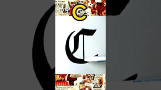 Old English Text  Letter C  viral calligraphy youtubeshorts