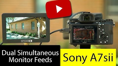 A7Sii Internal and External Monitor Display