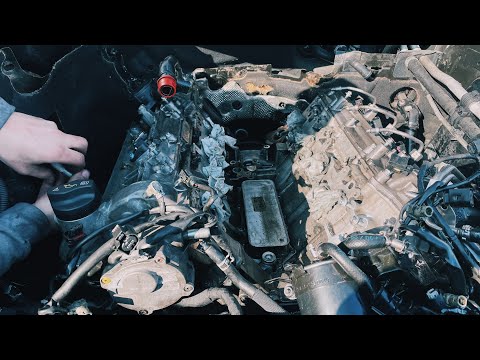 Mercedes Benz ML 164, БОЛЬ ВЛАДЕЛЬЦА ЗАМЕНА ПРОКЛАДОК ТЕПЛООБМЕННИКА, в полевых условиях, все просто