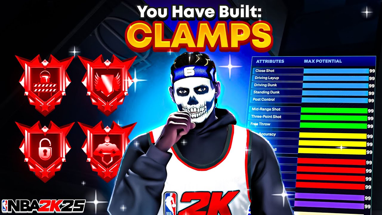 NEW “CLAMPS” BEST LOCKDOWN BUILD is A MONSTER on NBA 2K25🔥BEST BUILD ...