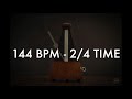 144 BPM Metronome 2/4 Time