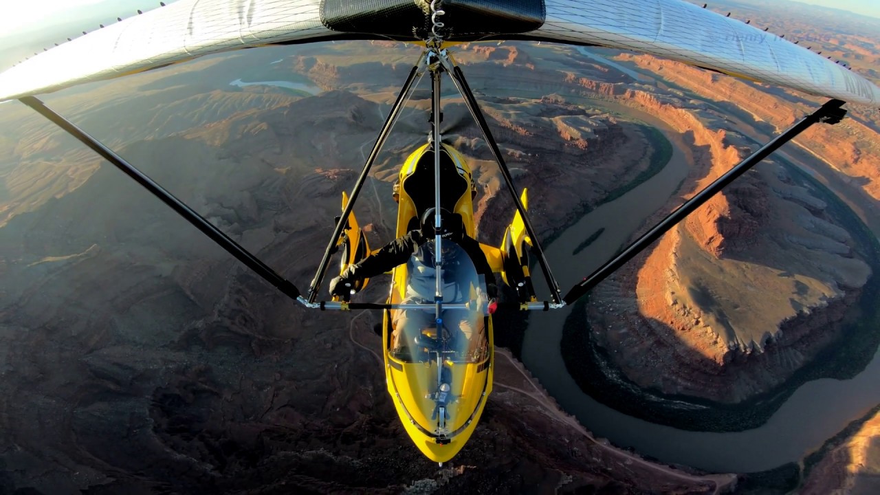 Spectacular Birdseye View of Canyonlands National Park from Ultralight Trike.