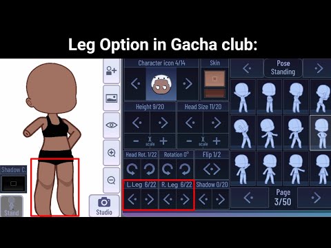 When your Oc's can Change legs in Gacha Club: 😱